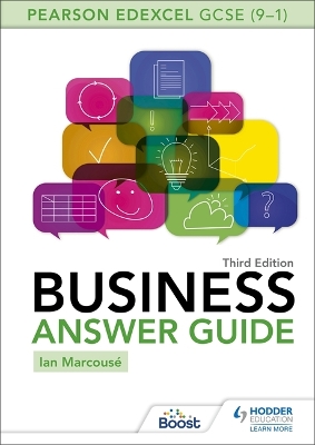 Pearson Edexcel GCSE (9-1) Business Answer Guide Third Edition book