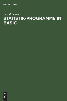 Statistik-Programme in BASIC book