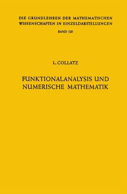Funktionalanalysis Und Numerische Mathematik by Lothar Collatz