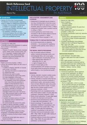 LexisNexis Quick Reference Card: Intellectual Property book