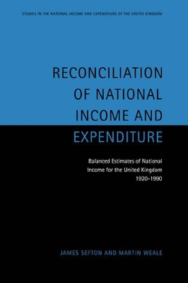 Reconciliation of National Income and Expenditure by James Sefton