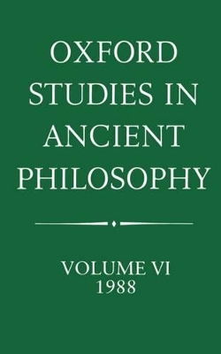 Oxford Studies in Ancient Philosophy book