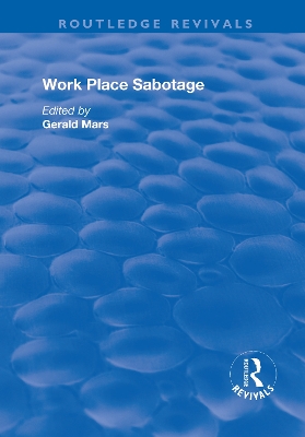 Work Place Sabotage book