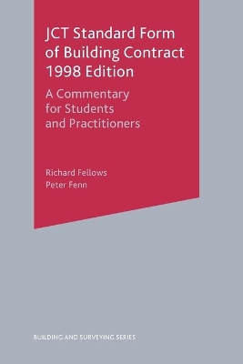 JCT Standard Form of Building Contract 1998 Edition book