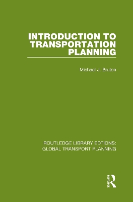 Introduction to Transportation Planning book