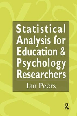 Statistical Analysis for Education and Psychology Researchers book