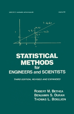 Statistical Methods for Engineers and Scientists book