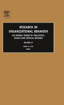 Research in Organizational Behavior by Barry Staw