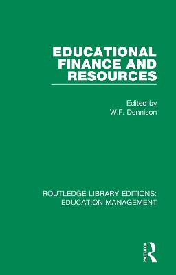 Educational Finance and Resources book