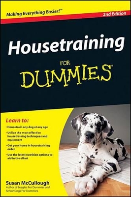 Housetraining For Dummies by Susan McCullough