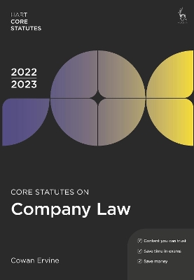 Core Statutes on Company Law 2022-23 book