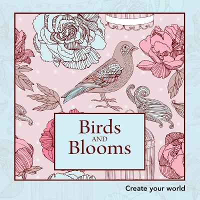 Colouring in Book Mini - Birds and Blooms book