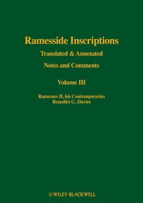 Ramesside Inscriptions by K. A. Kitchen