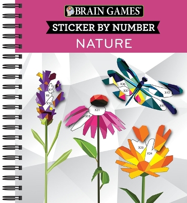 Brain Games - Sticker by Number: Nature - 2 Books in 1 (42 Images to Sticker) book