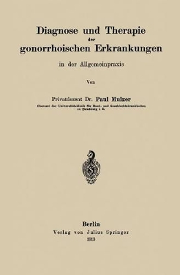 Diagnose und Therapie der gonorrhoischen Erkrankungen in der Allgemeinpraxis book