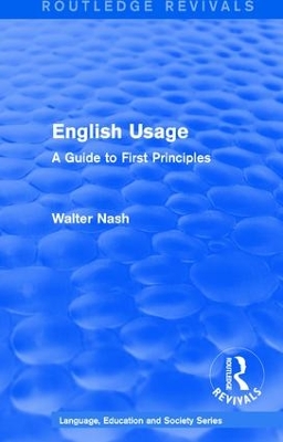 : English Usage (1986) by Walter Nash