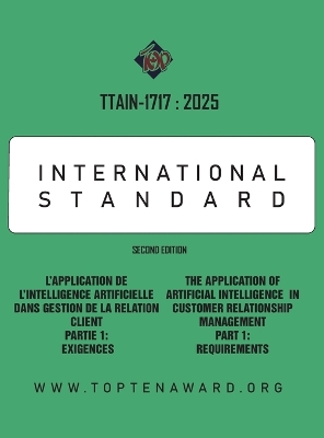 Ttain-1717: 2025: The Application of Artificial Intelligence in Customer Relationship Management Part 1: Requirements book