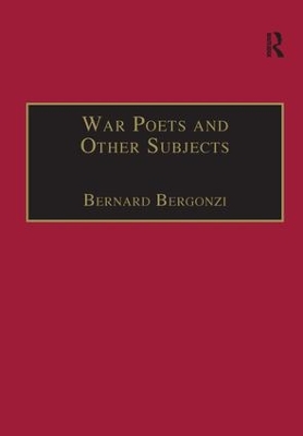 War Poets and Other Subjects book