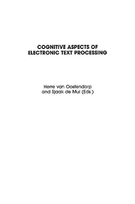 Cognitive Aspects of Electronic Text Processing book