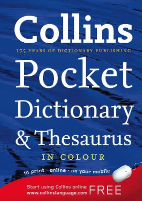 Collins Pocket Dictionary and Thesaurus book