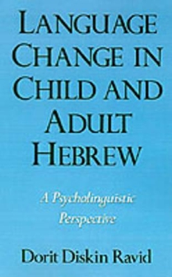 Language Change in Child and Adult Hebrew book