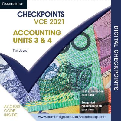 Cambridge Checkpoints VCE Accounting Units 3&4 2021 Digital Card by Tim Joyce