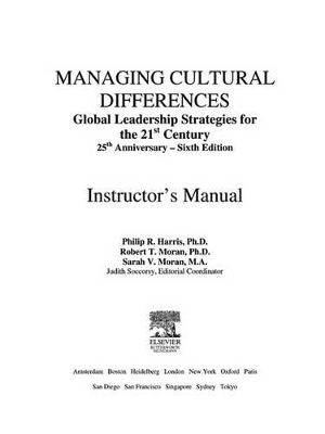 Managing Cultural Differences Instructor's Manual book