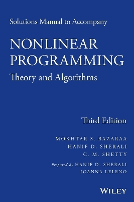 Solutions Manual to accompany Nonlinear Programming book