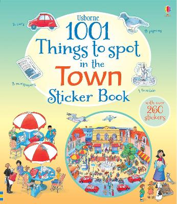 1001 Things to Spot in the Town Sticker Book by Gillian Doherty