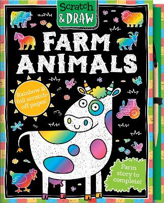 Scratch and Draw Farm Animals - Scratch Art Activity Book book