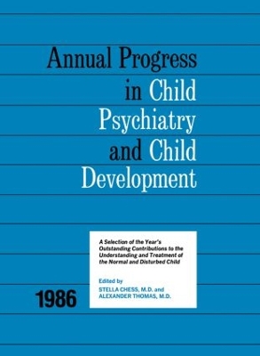 1986 Annual Progress In Child Psychiatry book