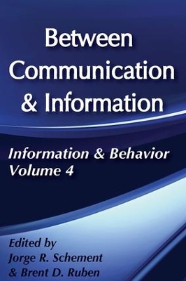 Between Communication and Information book