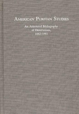 American Puritan Studies book