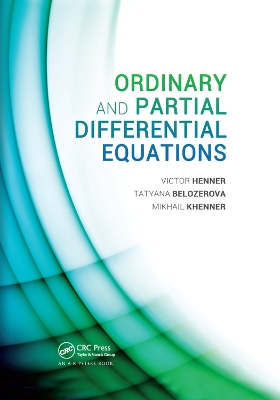 Ordinary and Partial Differential Equations book