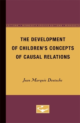 Development of Children's Concepts of Causal Relations book