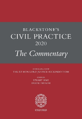 Blackstone's Civil Practice 2020: The Commentary book