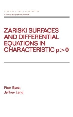 Zariski Surfaces and Differential Equations in Characteristic P < O book