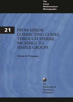 From Error-Correcting Codes through Sphere Packings to Simple Groups book