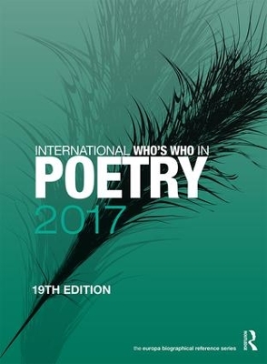 International Who's Who in Poetry by Europa Publications