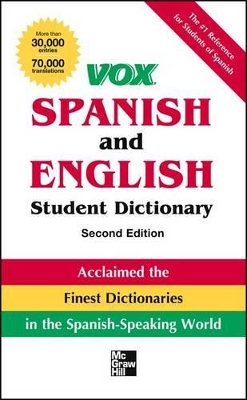 Vox Spanish and English Student Dictionary book