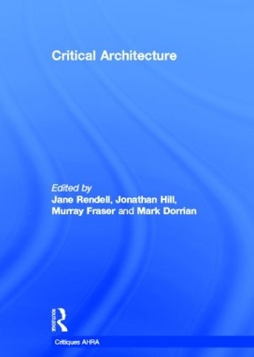 Critical Architecture book