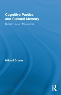 Cognitive Poetics and Cultural Memory book