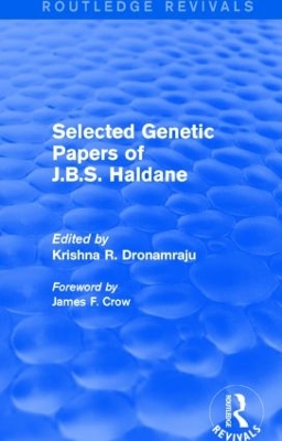 Selected Genetic Papers of J.B.S. Haldane book