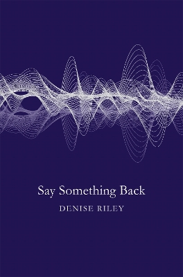 Say Something Back book