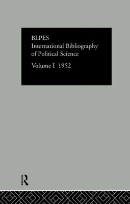 International Bibliography of Political Science book