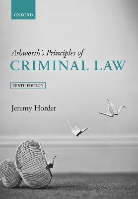 Ashworth's Principles of Criminal Law book