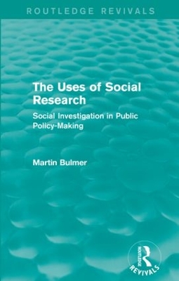 Uses of Social Research book