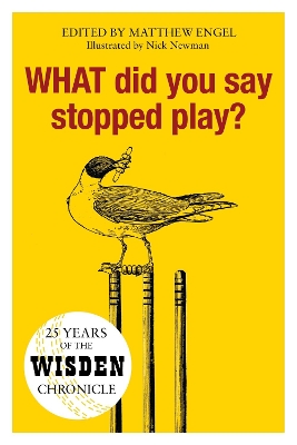 WHAT Did You Say Stopped Play?: 25 Years of the Wisden Chronicle book