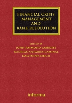 Financial Crisis Management and Bank Resolution book