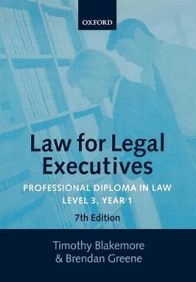 Law for Legal Executives book